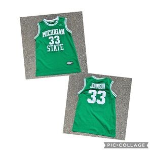 Michigan State Green Basketball Jersey